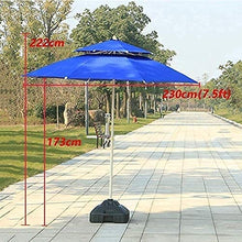 Housewares Sun Parasol Umbrella Garden Umbrellas 7.5ft/9ft Double Top Patio Umbrella, Outdoor Sun Shade for Beach/Pool/Garden Umbrellas Round Sunscreen, Water/UV-Resistant Market Um (Off White)