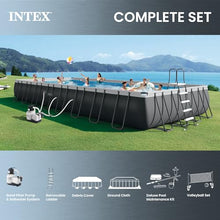 INTEX Ultra XTR 32ft x 16ft x 52in Above Ground Swimming Pool Set Bundle