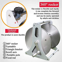 FKTHYO Metal Hose Reel,Stainless Steel Garden Hose Reel,Wall Mounted Retractable Garden Hose Storage Holder,Water Pipe Watering Reel,for Watering Plants,Clean The Floor,Car Wash (4 Points 10m)