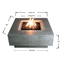 Elementi Manhattan Fire Pit - Natural Gas