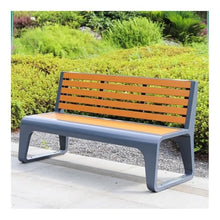 LUYOUBOZHU Patio Benches Waterproof WPC Park Bench for Outdoor Patio, Garden & Plaza Seating(Yellow)