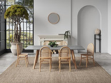Manhattan Comfort Paragon Rattan Wicker Cane Side Outdoor Dining Chair for Dining Room, Patio, Restaurant, Bistro, Cafe and Pub in Nature and Cane - Set of 4