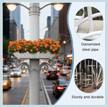 Outdoor Elevated Planters, Decorative Outdoor Planters And Trellises, Hanging Planters, Decorative Streetlight Poles For Landscaping, Ideal For Decorating Streetlight Poles In Parks, Plazas(325x310mm)