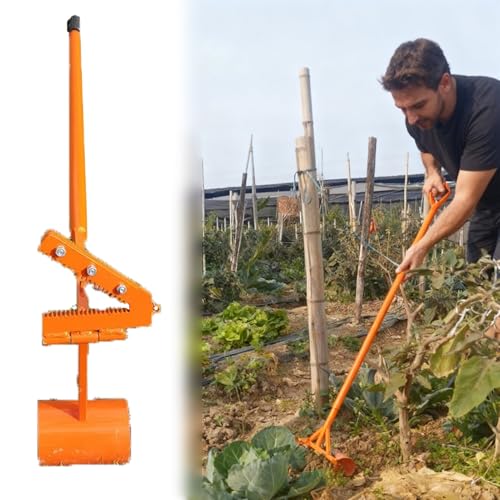 Large Size Sapling Puller, Post And Tree Puller For Brush, Stakes, Fence Posts, And Stump Removal