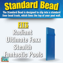 Freetime Fun Permalast Pool Liner | 33 Foot Round | 52 inch Wall Height | 20 MIL Virgin American Liner 8 YR Full Warranty | for Stealth Beaded Style Above Ground Swimming Pools