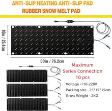 WRTYHGVGT Snow Melting Mats for Walkway, Outdoor Heated Snow Melting Mat, for Winter Snow Removal, USB Series Connection,8 Pack,10inx15in