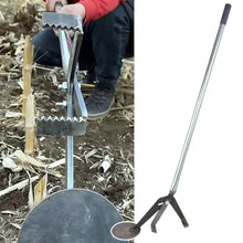 Long-Handled Root Removal Tool, Heavy-Duty Weed Puller for Corn/Tobacco/Cotton Crops, No-Bending Effortless Removal, Farm & Garden Root Extractor