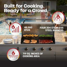 Tytus Fresno 66" 5-Burner Propane or Nat Gas Island Grill, 60K Total BTUs