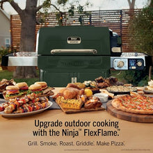 Ninja FlexFlame Grill & Smoker, Electric & Propane, 5-in-1, Green, PG301GN