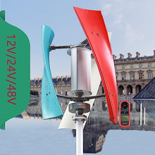 HUIZHITENGDA 1500W Wind Turbine, 12V 24V 48V Vertical 3 Phase Wind Power Generator Renewable Energy with Controller for Outdoor Courtyard Use and Wind Turbine Systems,12v