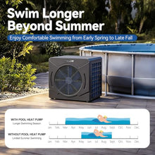 MICOE 18000 BTU Pool Heater for Above Ground Pool Up to 5500 Gallons