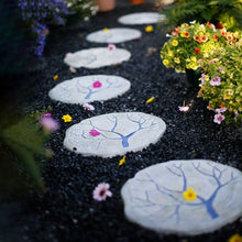 Kunovo Garden Stepping Stone Imitation Wood Grain, Realistic Trunk Modeling Decorative Stones, Weatherproof Pathway Backyards Courtyard Landsaping Paver (Size : 6PCS), 58741