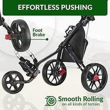 Caddytek CaddyLite 11.5 V3 Deluxe Golf Push Cart Black/Red