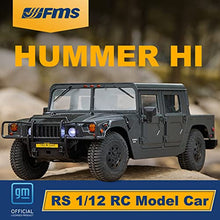 BEEZRC FMS 1:12 Hummer H1 RC Car Black