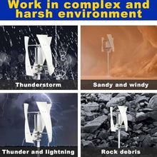 XRFCY Wind Turbine Generator Kit 6000W,12V 24V 48V 220V Portable Vertical Helix Wind Power Turbine Generator Kit,3 Blade Wind Generator Kit with Charge Controller for Marine RV Home(220V)