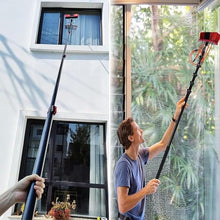 Washing Brush with Telescopic Handle 3.6-6 m Extendible for Cleaning Solar System Patio Roof Window Cleaning Photovoltaic Conservatory Cleaning Set PV System Cleaning,35cm Brush,4.