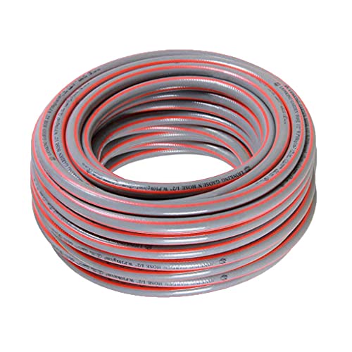 ZXW 1 Inch Water Pipe, Beef Tendon, Hose, Antifreeze Plastic Pipe, Three-Layer Structure, Cold and Heat Resistant-red with Gray