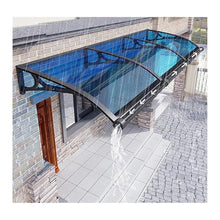 WQPMRMG Patio Porch Canopy - 80x400 cm Waterproof Roof Cover for Entrance Door, Arched Structure with Gutter Design for Quick Drainage, Outdoor Shelter Awning.