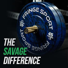 FringeSport Tie-Dye Tiger Stripe Bumper Plates Set 370 lbs