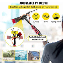 Cleaning Solar Panels Window Cleaning Brush Equipment, Water/Hose Fed Pole, Photovoltaic Panel Cleaning Brush Extendable Cleaner Conservatory Roof 3.6m/12ft