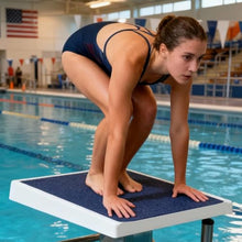 Eastnmythet Swimming Pool Diving Board, Diving Starting Block with Stainless Steel Base, Non-Slip, 200kg Capacity, with Fittings, for Competition B