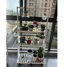 ZOCWJK Plant standWooden Plant Stand, Flower Pot Holder, Shelf, Storage Rack, Living Room, Corner, Balcony, Office, Lawn, Patio,Brown-100cm