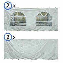TentandTable 20' x 20' Premium Blockout Sidewall Kit for Canopy Tents White