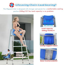 WLCGYD 2 Packs Lifeguard Chair for Above Ground Pool, 71 Inch High Life Guard Chair W/Comfortable Seat for Water Park/Beach/Poolside/Sunroom, Tall Adirondack Chair, Referee Ladder Stool