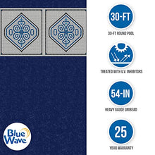 Blue Wave NL335-40 Heavy Gauge Mangalore Mosaic Round Unibead Pool Liner, 30-ft