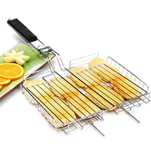 Titanium Barbecue Grill Outdoor Barbecue Net Picnic BBQ Plate Kitchen Barbecue Accessories Durable Kitchen Tool with Handle