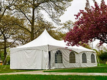 TentandTable 20' x 30' Premium High Peak Frame Tent, White with Sidewalls