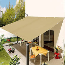 GJMDCMA Breathable Rectangular Sunshade Canopy 3.8 x 5.5 m TearResistant Outdoor Patio Umbrella Ideal for Garden Balcony TerraceBeige Sun Protection Cover