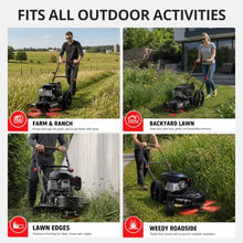 AMERISUN 22" Gas Walk Behind String Trimmer with 1.9"-4.0" Cutting Height