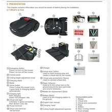 Fully Automatic Intelligent Lawn Mower, Robot Grass Cutter, Automatic Grass Cutting Machine for 800㎡ Lawn, Auto Recharge WiFi Smartphone APP Control