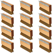 Carlisle Sparta Pizza Oven Brush with Scraper, Brass Wire Bristles, Stainless Steel Scraper, Brown, 8.5" x 4.25" x 1.5" (Pack of 12)