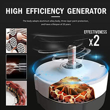 AISINILALAO 9000W 220V No Noise Portable Vertical Wind Generator Kit, 3 Blades with MPPT Controller Wind Turbine Generator Kit,for Hybrid Wind Solar System (White),12v