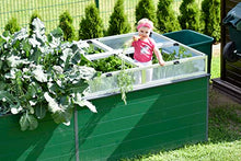 GFP Kingsize Daniela Raised Garden Bed, 3.9'Wx9.7'L, Anthracite Gray