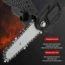 Mini Chainsaw 4 Inch Hand Held Cordless Chainsaw 2 Batteries and Brushless Chainsaw Motor 26V Electric Hand Saw Weighing 0.7kg One Battery