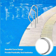 Pool Handrail Swimming Handrail, Pool Safety Hand Rail, Pool Railing, 304 Stainless Steel Kit, Silver, Rustproof Pool Handrail, Humanised Handrail, 200Kg Load Capacity