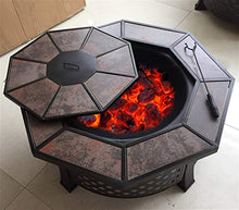 Fire Pits Outdoor Garden Wood Burning Fire Pit Bowl Barbecue Table, Terrace Patio Lawn Backyard Outdoor Heater Wood Burning Brazier