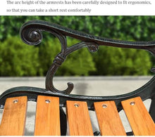 ERoomQ Outdoor GThe Bench,Outdoor GThe Terrace Bench, Cast Iron Anticorrosive Solid Wood Seat Leisure Table and Chair Combination (Table)