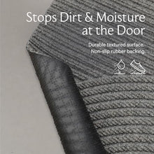 HEYMAT Stein Premium Scandinavian Indoor & Outdoor Doormat – Designer Entry Mat with Superior Dirt & Moisture Control – Non-Slip – Grey, 2' x 3'