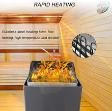 XQZMZSCP Home Sauna,6-9KW Sauna Stove, Electric Stainless Steel Electric Sauna Heater with External Controller for The Hotel's Hotel Spa Sauna (6kw)