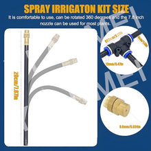 Irrigation System Kit, Quick Connector Automatic Garden Watering System for Outdoor Plants, 3/4'' + 1/2'' Tubing DIY Greenhouse Drip Irrigation Kit for Lawn, Flower Beds, Patio,50m/164ft+Timer