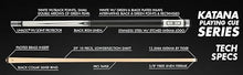 KATANA KAT15 Pool Cue White/Black with Green Designs 18oz