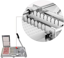 10 Holes BBQ Tool, Commercial Quick Wear Stainless Steel Mutton Kebab Machine, BBQ Making, Easy Barbecue Skewers Maker, Manual BBQ Threading Machine