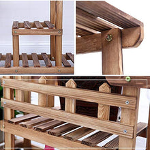 MIIKHI Indoor Plant Stand Multilayer Tiers Plant Stands Indoor Outdoor Flower Pot Holde Wooden Plant Pot Stand for Balcony Corridor Garden Terrace Multifunctional