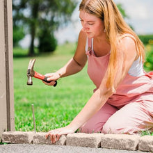 Beuta Landscape Edging | Garden Edging Border | Polyrock Bricks for Lawn edging, Flower beds, Pathways & Yard Edging– 40 Packs | Each Section Has 6 Bricks 48"L x 4"W x 2.25"H |120 Spikes|Cobblestone