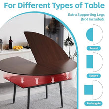 vhdurike Foldable Round Table Top, 4-Panel Wooden Tabletop Extender, Heavy Duty Portable Temporary Desktop Replacement for Indoor Outdoor Coffee & Patio Table,140cm/55in