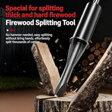 piudoiliy Heavy Duty Manual Inertia Wood Splitter, 2.5cm/3cm Portable Log Splitter,Heavy Duty Firewood Splitting Tool, with Counterweight Rod (3cm)